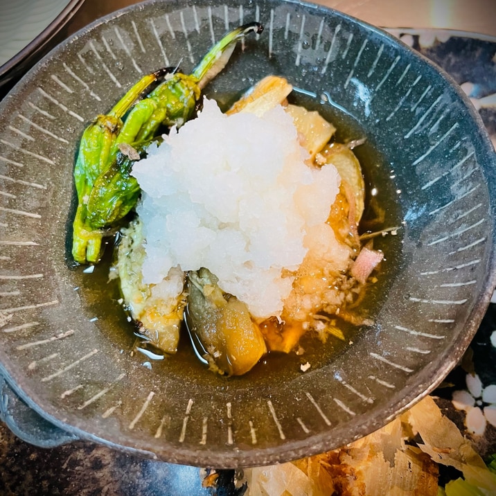 茄子焼き浸し大根おろし乗せ♪